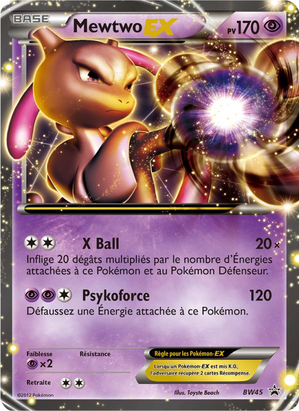 Mewtwo ex BW45 — Promo BW (French Pokémon TCG card)