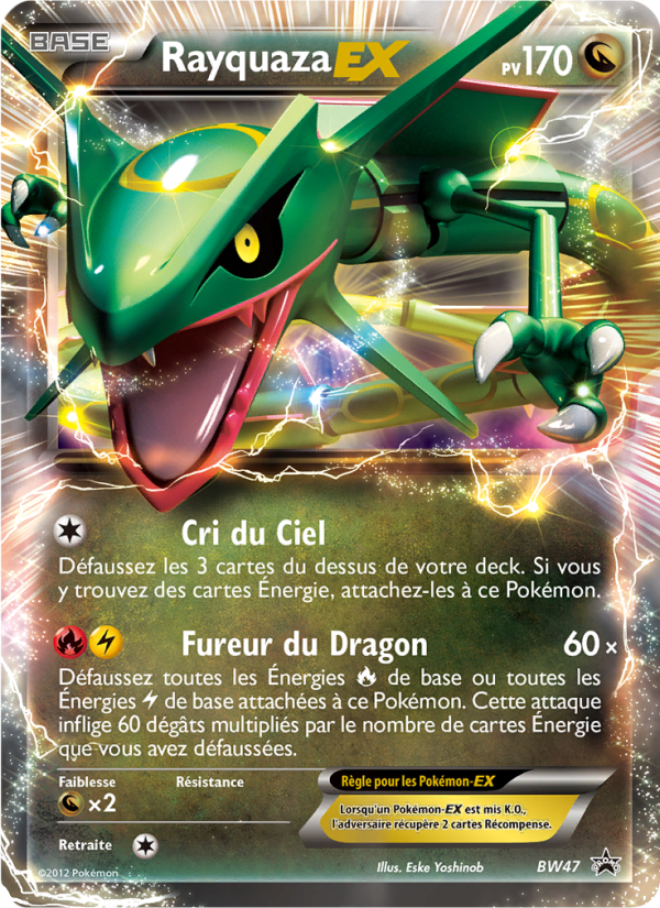 Rayquaza ex BW47 — Promo BW (French Pokémon TCG card)