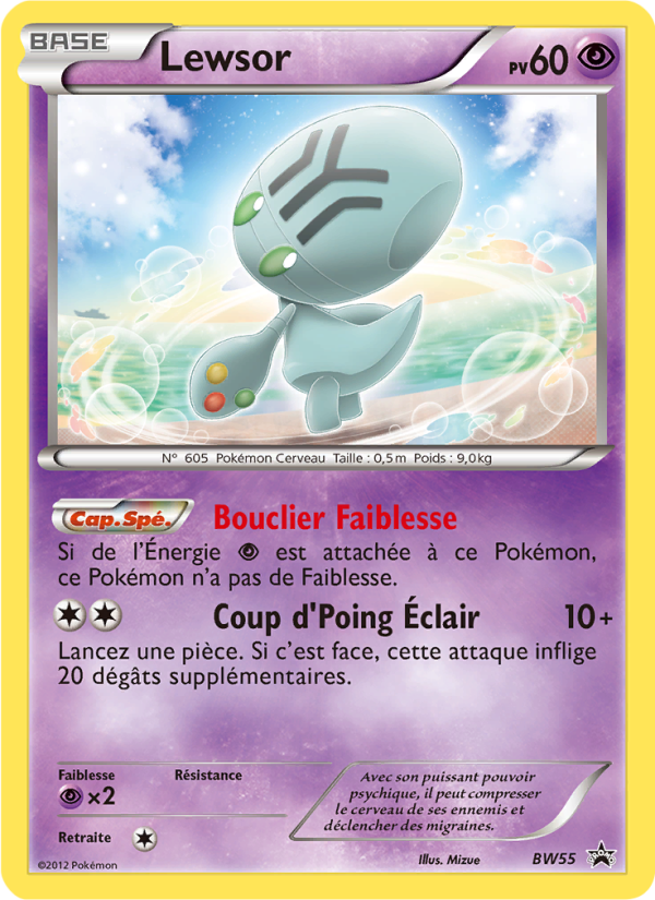 Lewsor BW55 — Promo BW (French Pokémon TCG card)