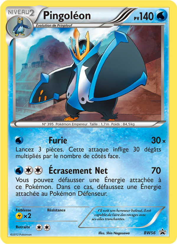 Pingoléon BW56 — Promo BW (French Pokémon TCG card)