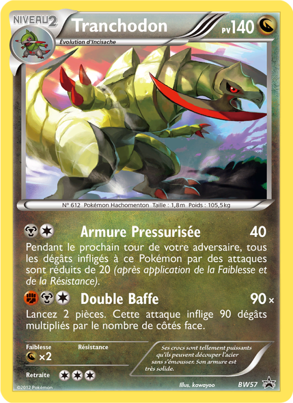 Tranchodon BW57 — Promo BW (French Pokémon TCG card)