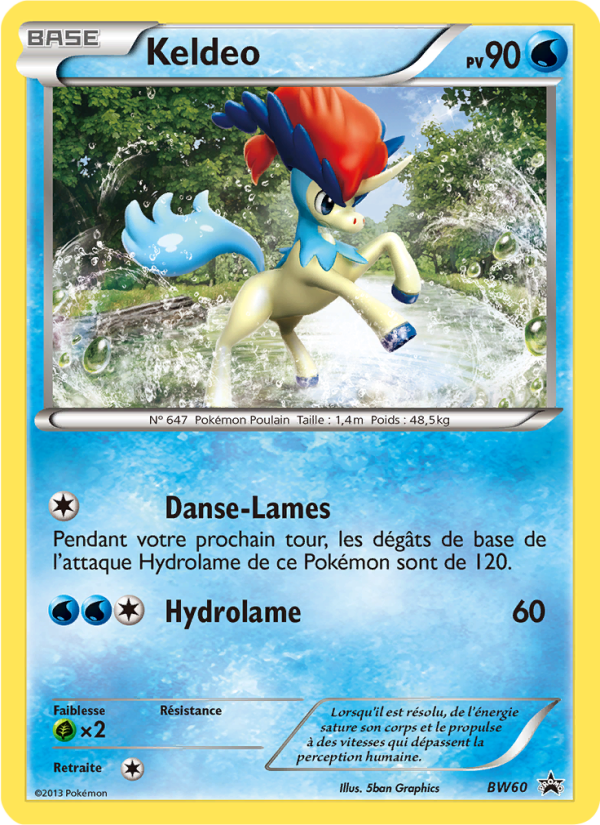Keldeo BW60 — Promo BW (French Pokémon TCG card)