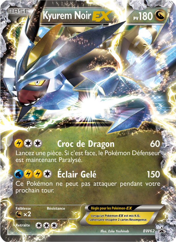 Kyurem Noir ex BW62 — Promo BW (French Pokémon TCG card)