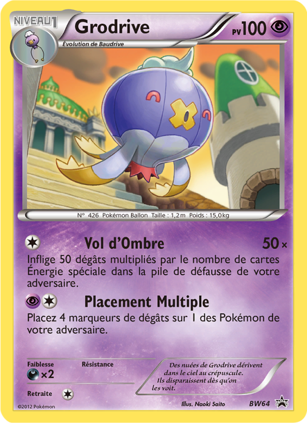Grodrive BW64 — Promo BW (French Pokémon TCG card)