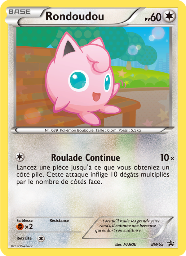 Rondoudou BW65 — Promo BW (French Pokémon TCG card)