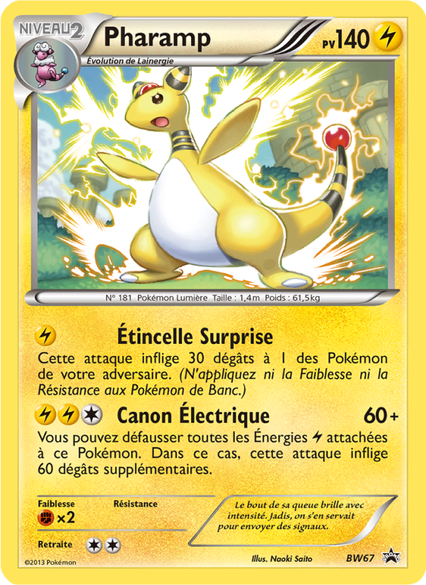 Pharamp BW67 — Promo BW (French Pokémon TCG card)