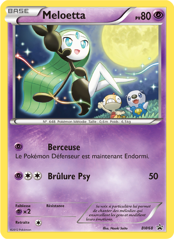 Meloetta BW68 — Promo BW (French Pokémon TCG card)