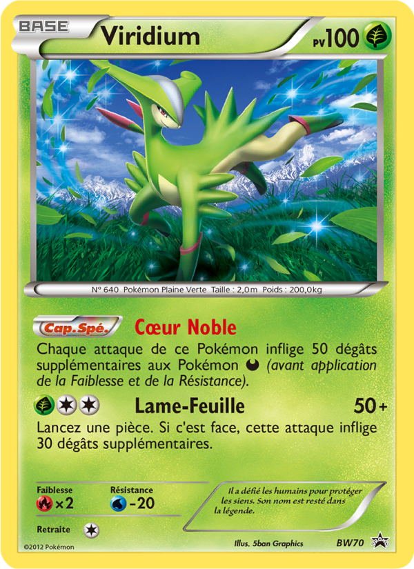 Viridium BW70 — Promo BW (French Pokémon TCG card)