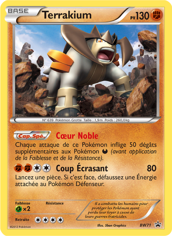 Terrakium BW71 — Promo BW (French Pokémon TCG card)