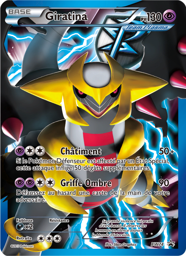 Giratina BW74 — Promo BW (French Pokémon TCG card)