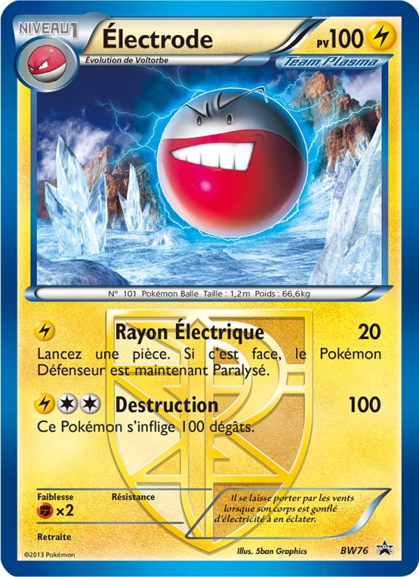 Électrode BW76 — Promo BW (French Pokémon TCG card)