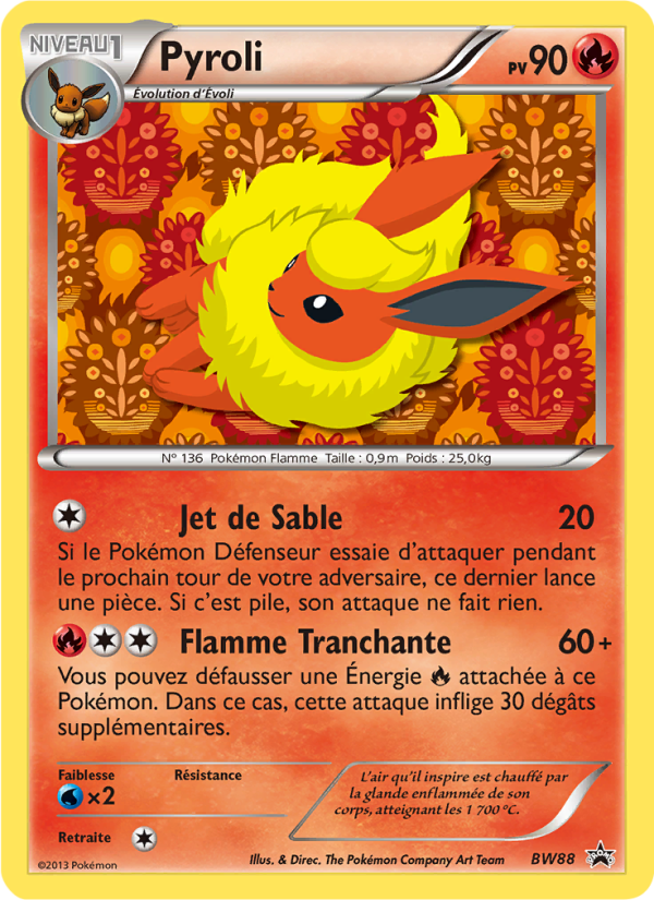 Pyroli BW88 — Promo BW (French Pokémon TCG card)