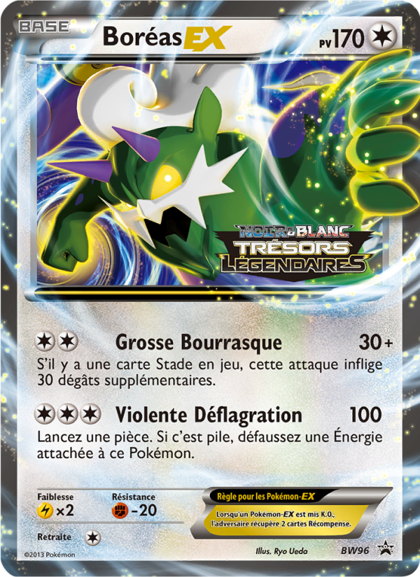 Boréas ex BW96 — Promo BW (French Pokémon TCG card)