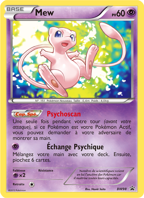 Mew BW98 — Promo BW (French Pokémon TCG card)