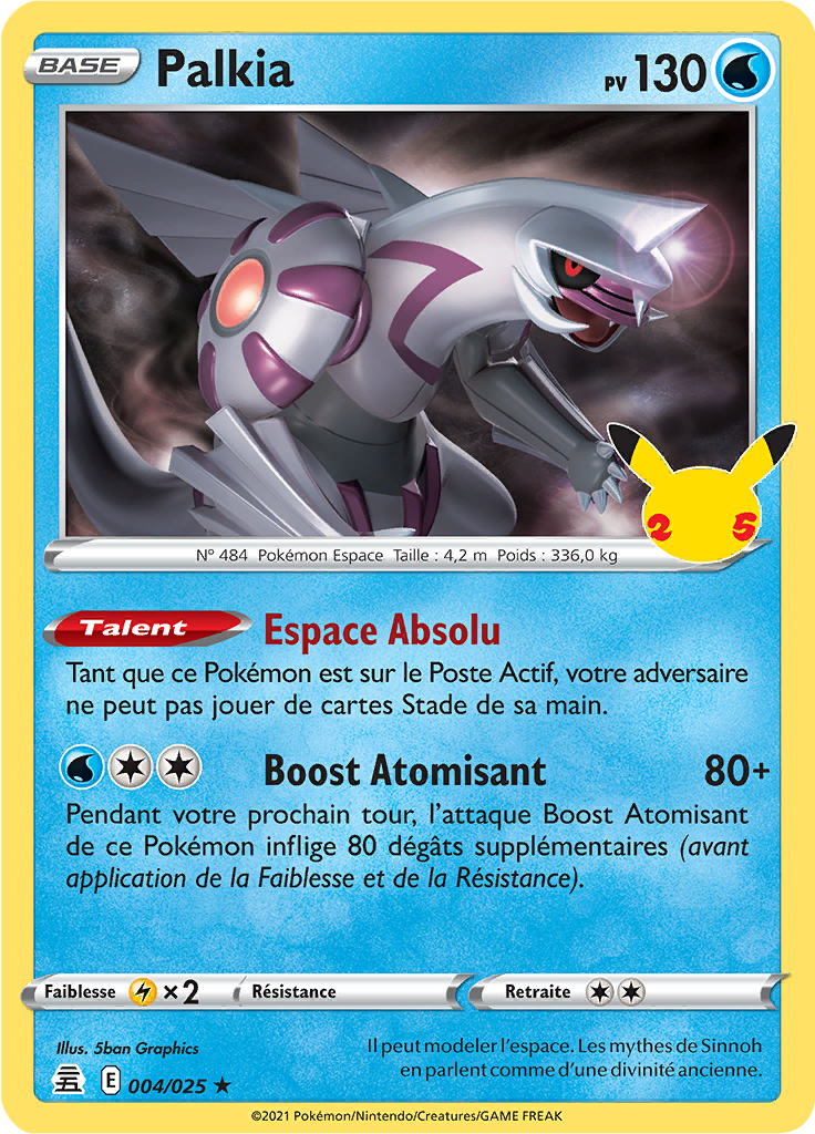 Palkia 04/50 — Celebrations (French Pokémon TCG card)