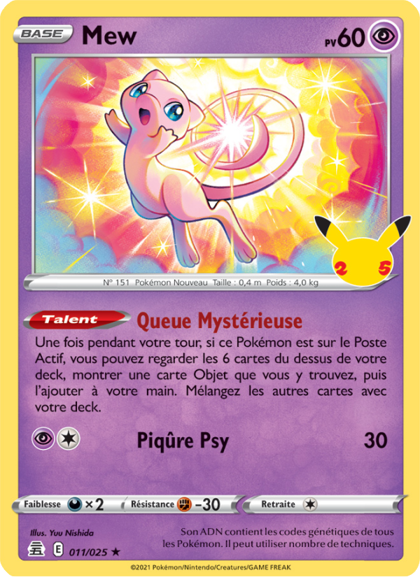 Mew 11 — Célébrations (French Pokémon TCG card)