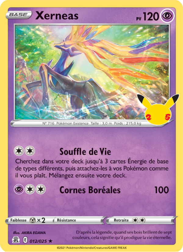 Xerneas 12 — Célébrations (French Pokémon TCG card)