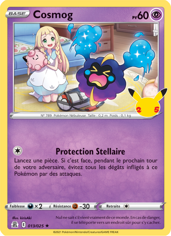 Cosmog 13 — Célébrations (French Pokémon TCG card)