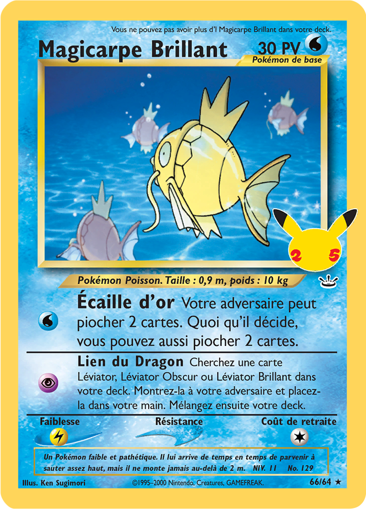 Magicarpe Brillant CC10 — Celebrations (French Pokémon TCG card)