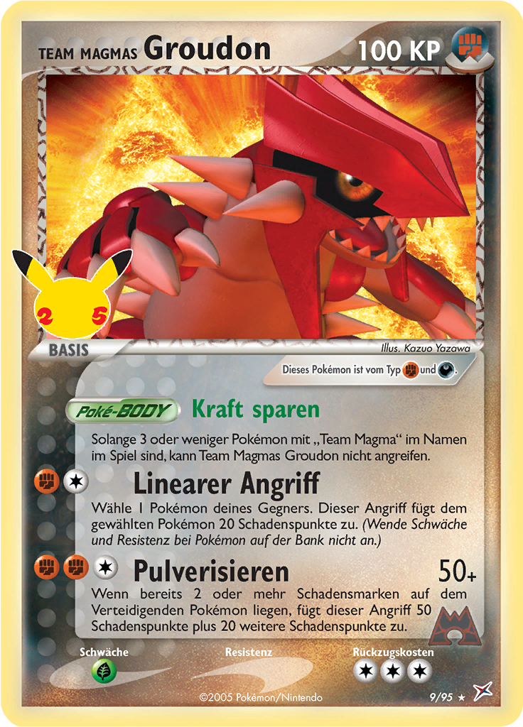 Groudon de Team Magma CC11 — Celebrations (French Pokémon TCG card)