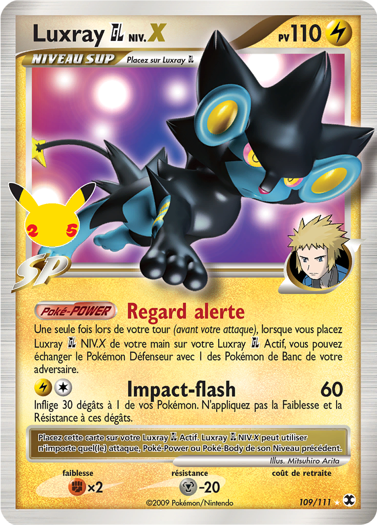 Luxray GL NIV.X CC17 — Celebrations (French Pokémon TCG card)