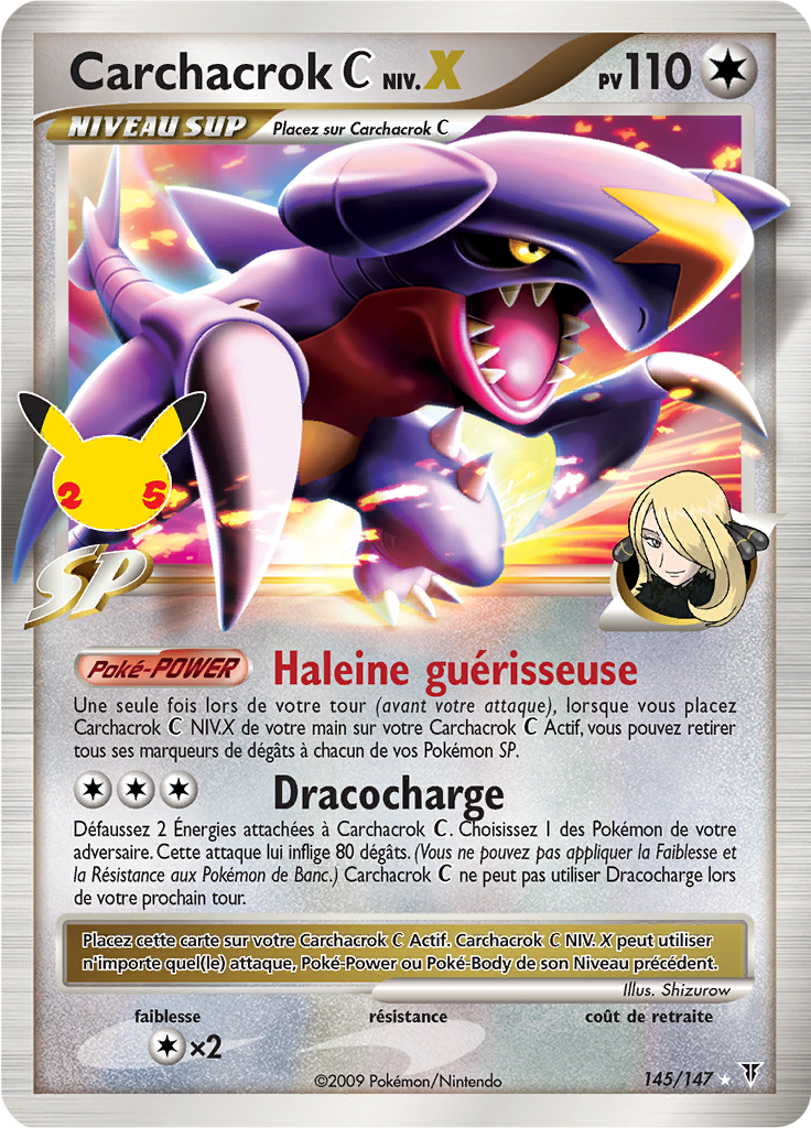 Carchacrok C NIV.X CC18 — Celebrations (French Pokémon TCG card)