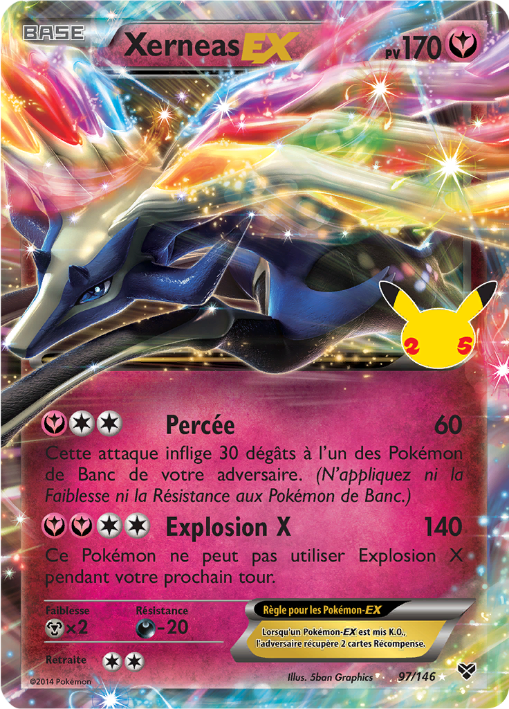 Xerneas-EX CC23 — Celebrations (French Pokémon TCG card)