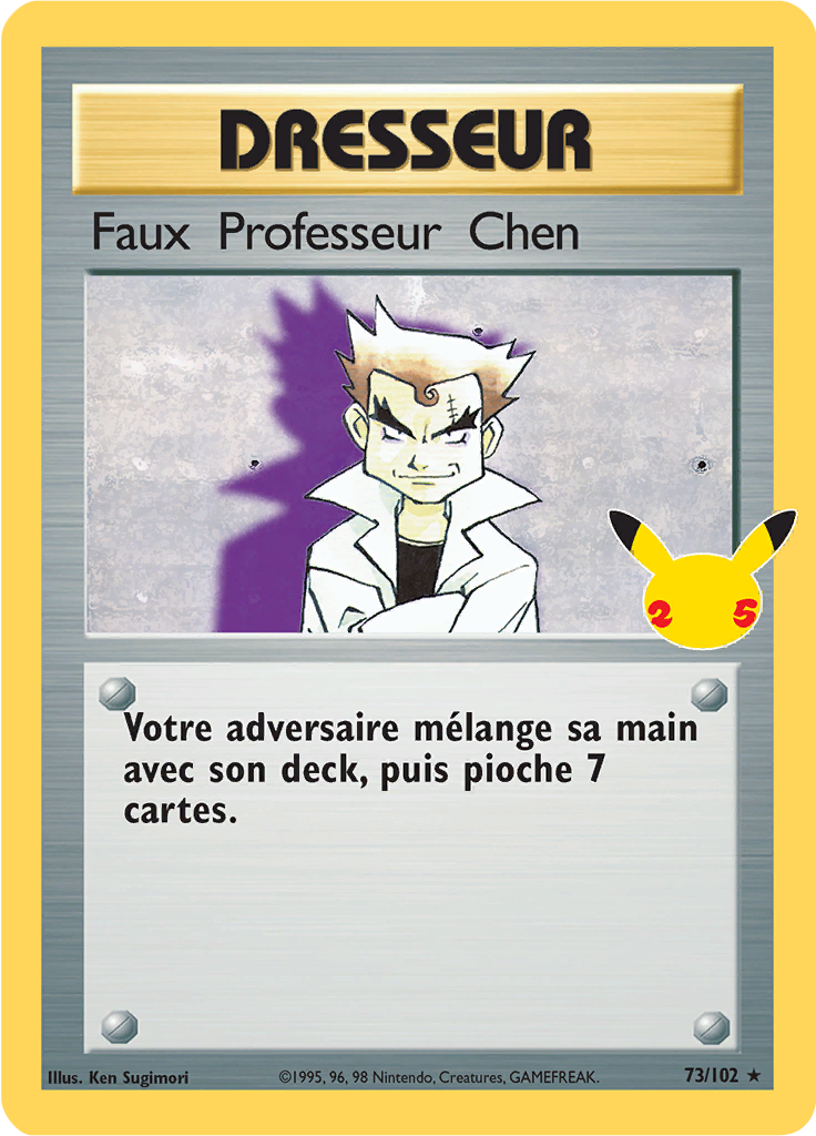 Faux Professeur Chen CC4 — Celebrations (French Pokémon TCG card)