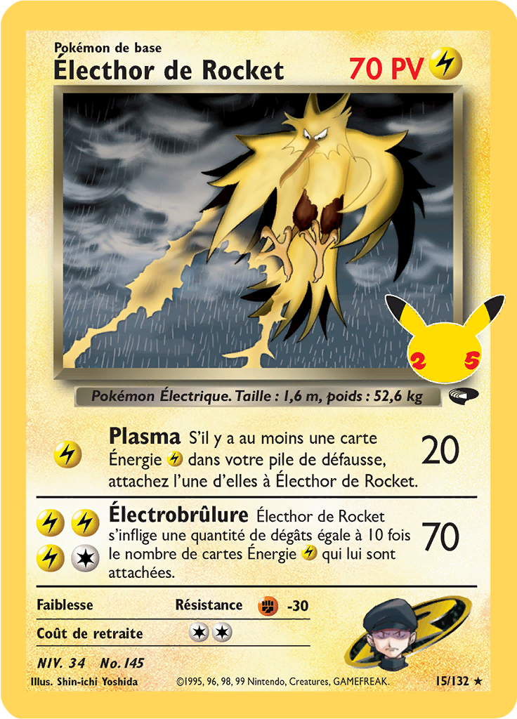 Électhor de Rocket CC7 — Celebrations (French Pokémon TCG card)