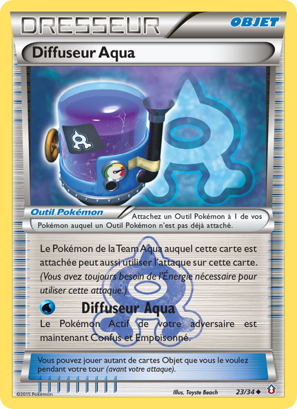 Diffuseur Aqua 23 — Double Danger (French Pokémon TCG card)