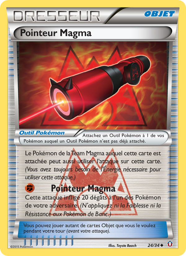 Pointeur Magma 24 — Double Danger (French Pokémon TCG card)