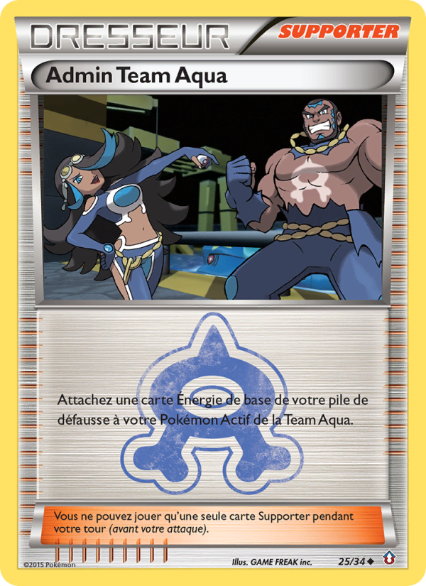 Admin Team Aqua 25 — Double Danger (French Pokémon TCG card)