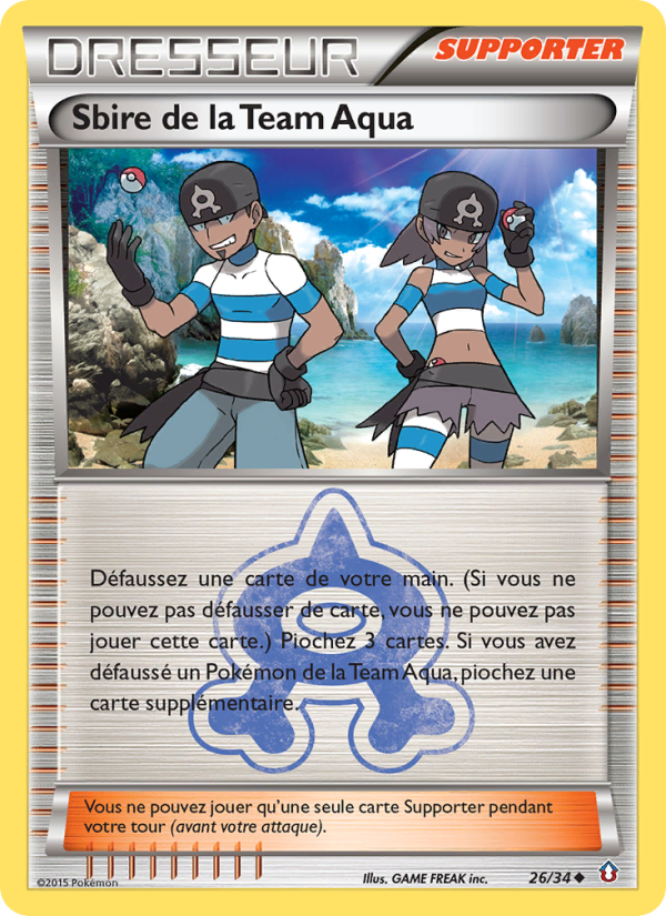 Sbire de la Team Aqua 26 — Double Danger (French Pokémon TCG card)