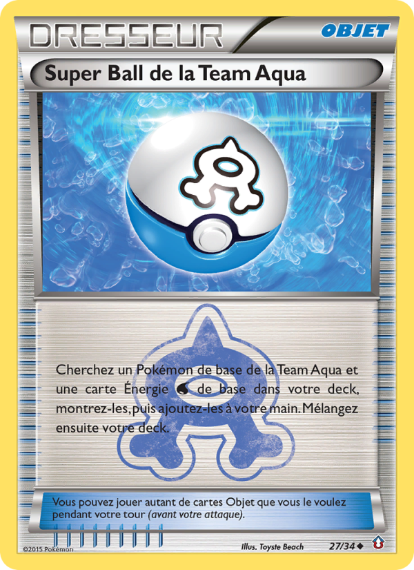 Super Ball de la Team Aqua 27 — Double Danger (French Pokémon TCG card)