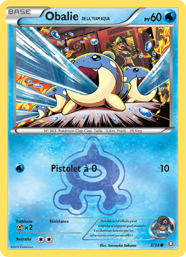Obalie de la Team Aqua 3 — Double Danger (French Pokémon TCG card)