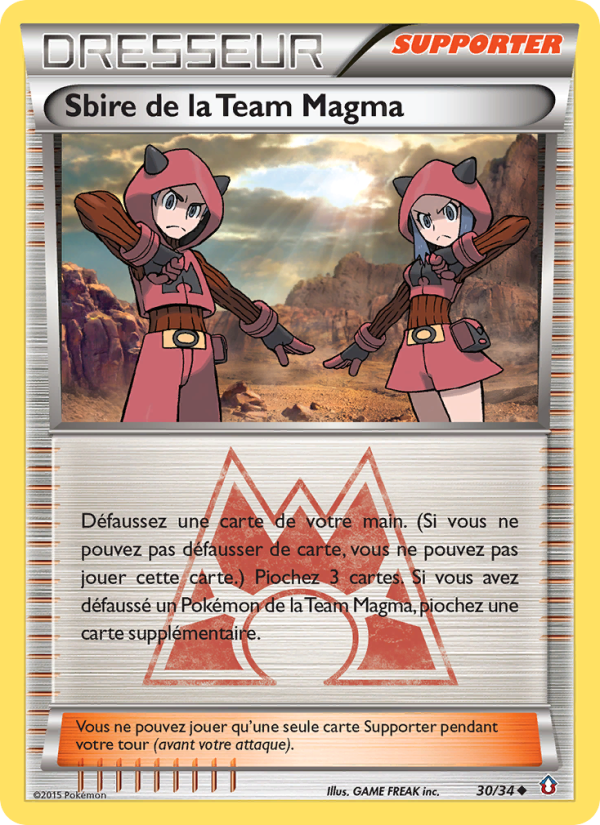 Sbire de la Team Magma 30 — Double Danger (French Pokémon TCG card)