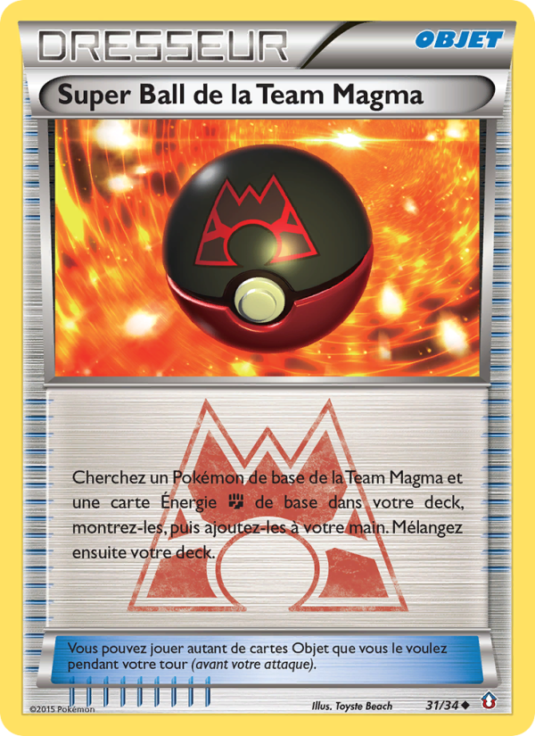 Super Ball de la Team Magma 31 — Double Danger (French Pokémon TCG card)