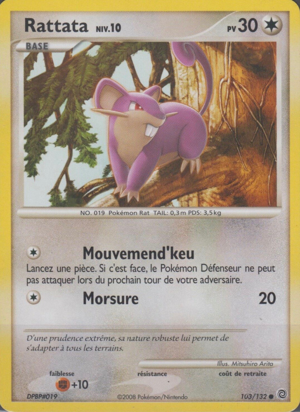 Rattata 103 — Merveilles Secrètes (French Pokémon TCG card)
