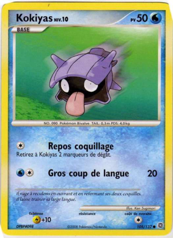 Kokiyas 105 — Merveilles Secrètes (French Pokémon TCG card)