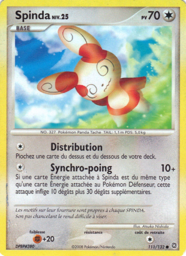 Spinda 111 — Merveilles Secrètes (French Pokémon TCG card)
