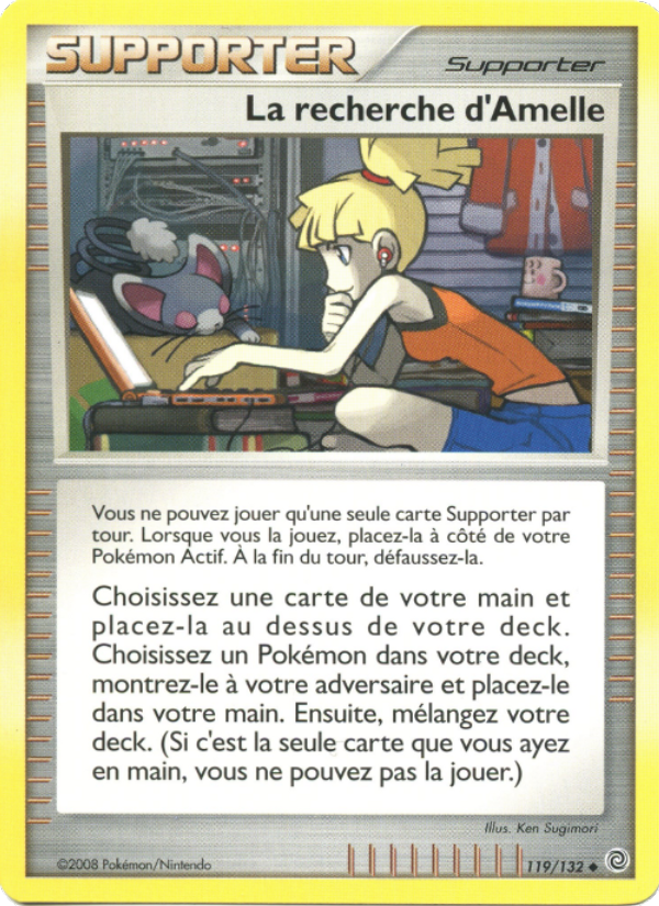 La recherche d'Amelle 119 — Merveilles Secrètes (French Pokémon TCG card)