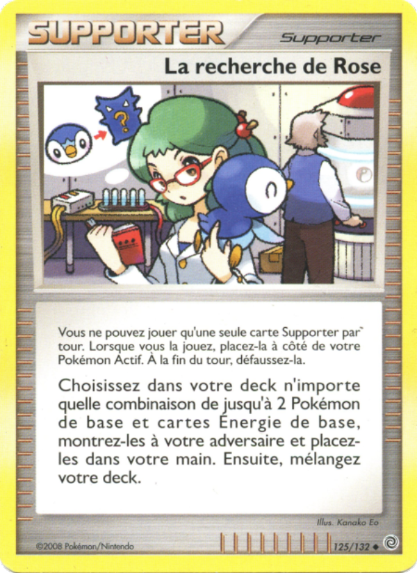 La recherche de Rose 125 — Merveilles Secrètes (French Pokémon TCG card)