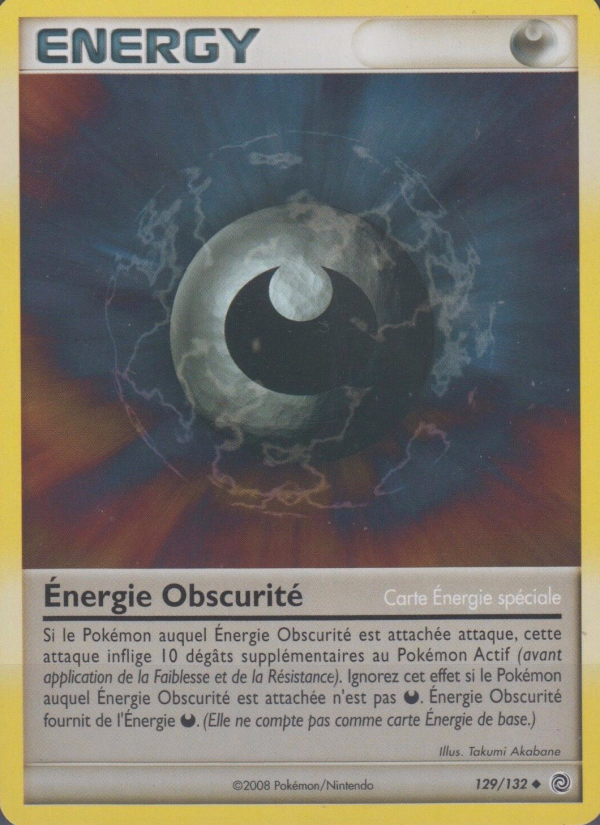 Énergie Obscurité 129 — Merveilles Secrètes (French Pokémon TCG card)