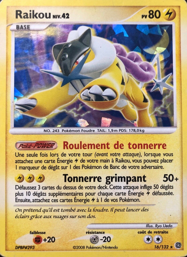 Raikou 16 — Merveilles Secrètes (French Pokémon TCG card)