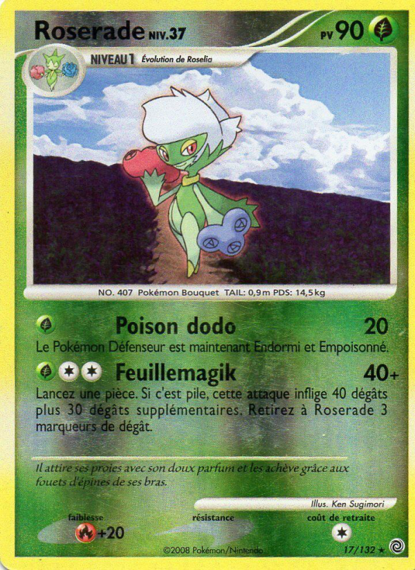 Roserade 17 — Merveilles Secrètes (French Pokémon TCG card)