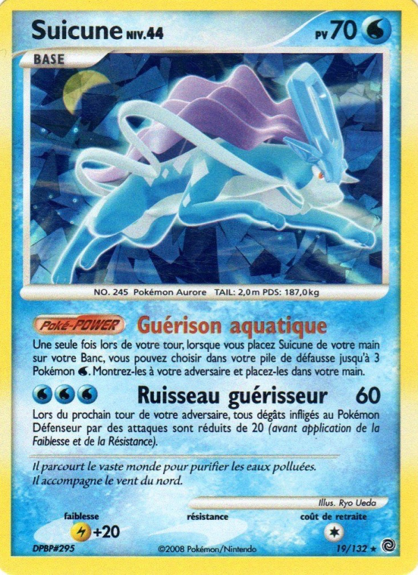 Suicune 19 — Merveilles Secrètes (French Pokémon TCG card)