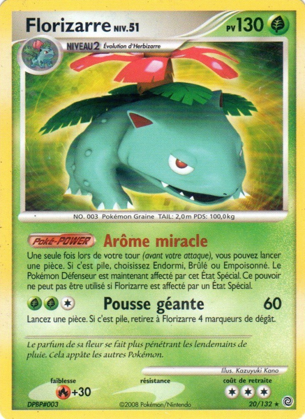 Florizarre 20 — Merveilles Secrètes (French Pokémon TCG card)