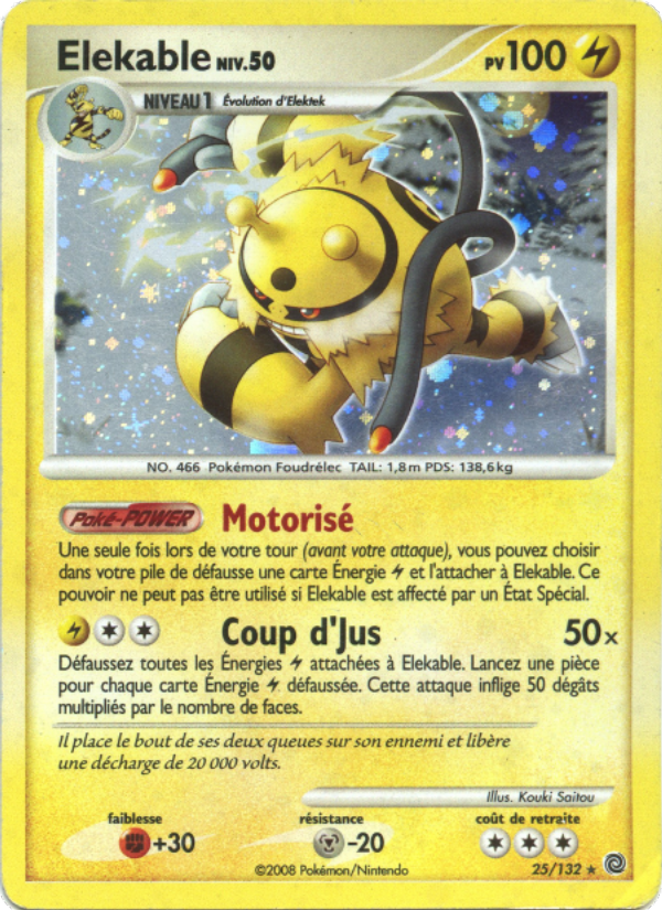 Elekable 25 — Merveilles Secrètes (French Pokémon TCG card)