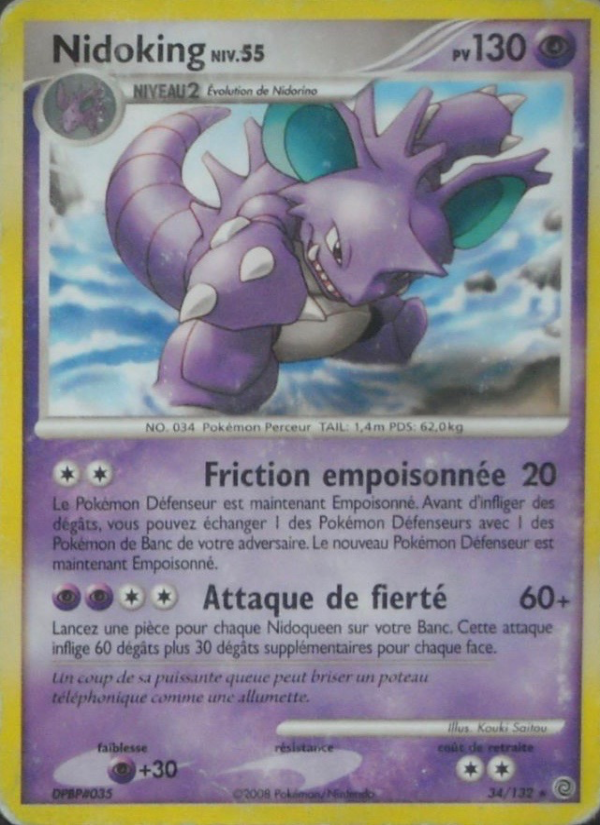 Nidoking 34 — Merveilles Secrètes (French Pokémon TCG card)