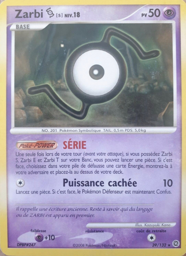 Zarbi S 39 — Merveilles Secrètes (French Pokémon TCG card)